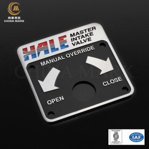 Custom decorative metal signs,Nameplate for electronic furnace | CHINA MARK