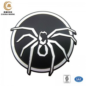 Custom Diamond Cutting Aluminum Metal Badge Holder,Auotomoutive sound logo | WEIHUA