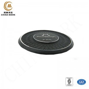 Custom metal logo,Stamping nameplate black anodized sign diamond cutting logo print | WEIHUA