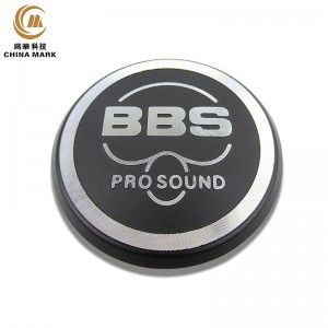 27 Years Factory China Champagne Logo Letters Metal Sticker,Stamping Aluminum logo diamond cutting nameplate