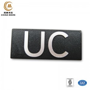 Wholesale Discount China Factory Custom Raised Logo Metal Die Casting Alloy Logo Plate, Industrial Nameplates