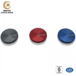 Excellent quality China Custom Metal Logo Die Cutting Nameplate with Adhesive Labels, anodized sign
