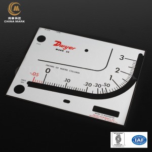 Professional China Enclosed Safety Metal  Printed Metal Nameplate with Protective Cover